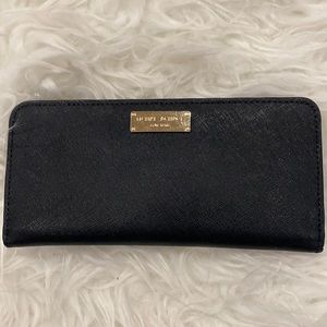 HENRI BENDEL Black Leather Wallet